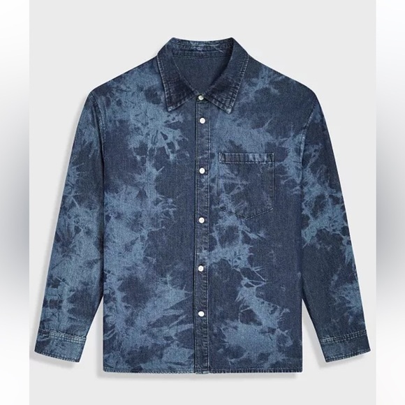 Mode of One Relaxed Fit Denim Shirt Macy’s - Picture 4 of 12